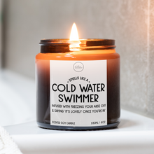 Load image into Gallery viewer, Cold Water Swimmer Candle, Wild Swimming Gifts