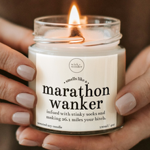 Load image into Gallery viewer, Marathon Wanker Candle, Running Gifts