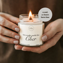 Load image into Gallery viewer, Smells Like Cher Candle, Celebrity Candles