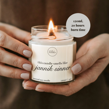 Load image into Gallery viewer, Jannik Sinner Candle, Funny Tennis Gifts