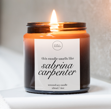 Load image into Gallery viewer, Smells Like Sabrina Carpenter Candle, Celebrity Candles