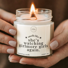 Load image into Gallery viewer, Watching Gilmore Girls Again Candle, Autumn Gifts
