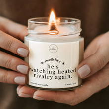 Load image into Gallery viewer, Watching Heated Rivalry Again Candle, Heated Rivalry Gifts