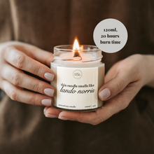 Load image into Gallery viewer, Lando Norris Candle, Formula One Gifts, Lando Norris Gifts
