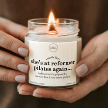 Load image into Gallery viewer, At Reformer Pilates Again Candle, Funny Pilates Gift
