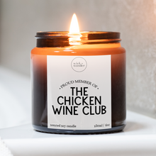 Load image into Gallery viewer, Chicken Wine Club Candle, Wine Lover Gift
