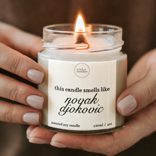 Load image into Gallery viewer, Novak Djokovic Candle, Funny Tennis Gifts
