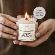 Load image into Gallery viewer, Novak Djokovic Candle, Funny Tennis Gifts
