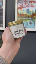 Load and play video in Gallery viewer, Park Run Wanker Candle, Park Run Gift
