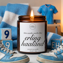Load image into Gallery viewer, Erling Haaland Gift Candle, Man City Gifts
