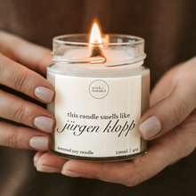 Load image into Gallery viewer, Smells Like Jürgen Klopp Candle, Football Candle Gifts
