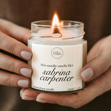 Load image into Gallery viewer, Smells Like Sabrina Carpenter Candle, Celebrity Candles
