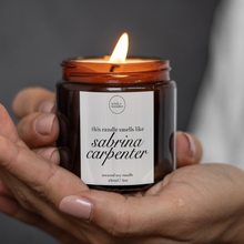Load image into Gallery viewer, Smells Like Sabrina Carpenter Candle, Celebrity Candles
