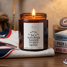 Load image into Gallery viewer, Heated Rivalry Gifts, Watching Heated Rivalry Again Candle
